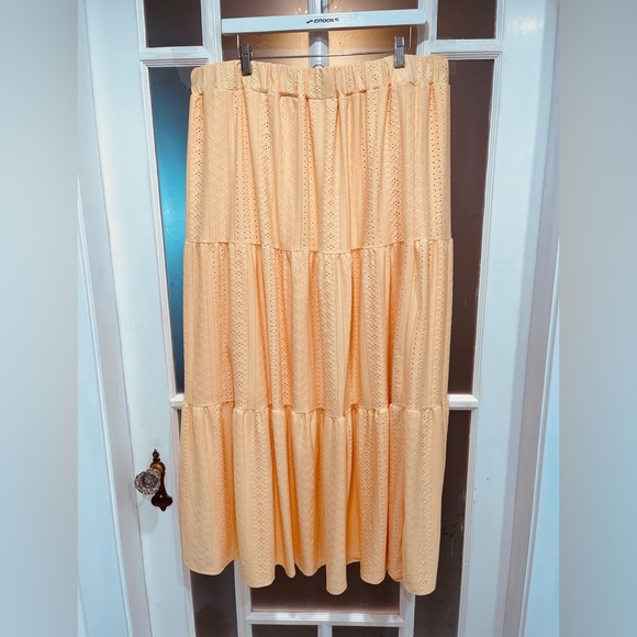 LulaRoe Poppy yellow skirt Sz 3XL - Picture 2 of 2